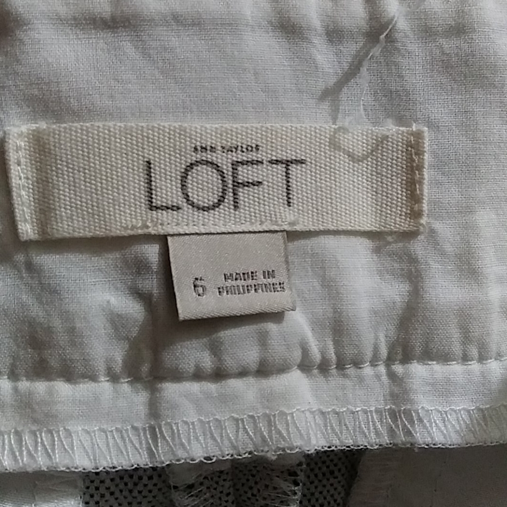 Loft Striped Riviera Sailor Shorts Sz 6 - Picture 6 of 7